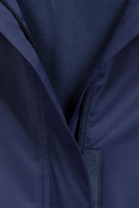'Torrent' Women's Waterproof Jacket with Adjustable Hood & Cuffs Long Sleeve Trekking Raincoat Navy - Image 5