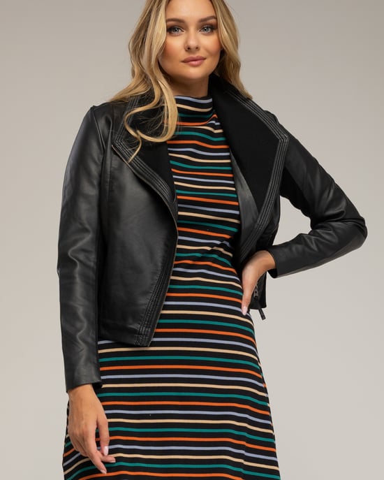 Metallisch perfecto-stijl jasje - Image 3