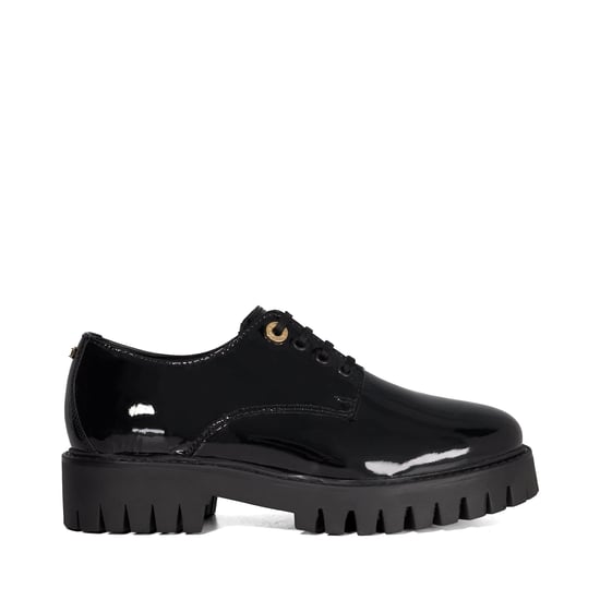 Dune Ladies Guillo - Patent Lace-Up With Cleated Sole - Image 2