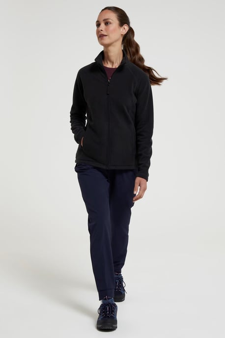 'Raso' Women's Fleece Jacket Full Zip Soft Touch Warm Outdoors Layer Breathable Gilet Black - Image 3