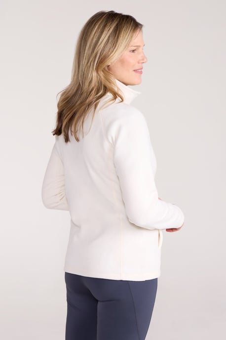 'Raso' Women's Fleece Jacket Full Zip Soft Touch Warm Outdoors Layer Breathable Gilet Beige - Image 3