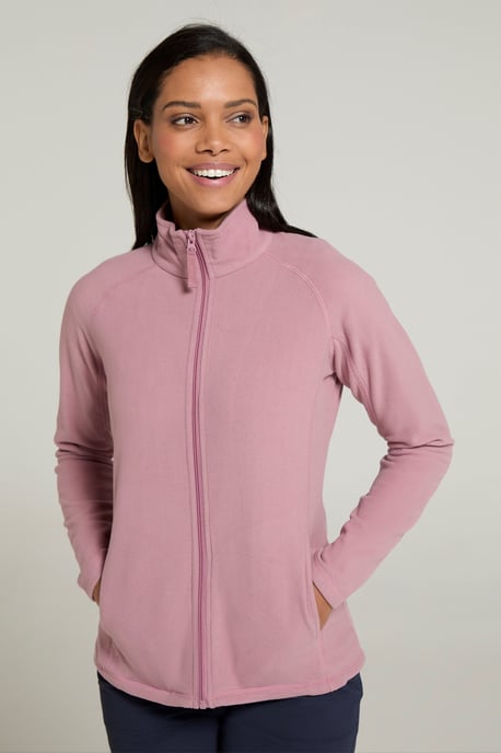 'Raso' Women's Fleece Jacket Full Zip Soft Touch Warm Outdoors Layer Breathable Gilet Pink - Image 1