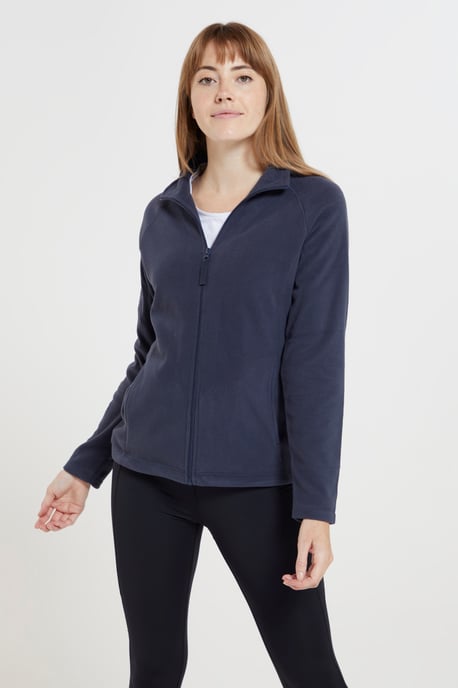 'Raso' Women's Fleece Jacket Full Zip Soft Touch Warm Outdoors Layer Breathable Gilet Navy - Image 2
