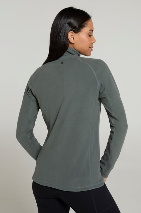 'Raso' Women's Fleece Jacket Full Zip Soft Touch Warm Outdoors Layer Breathable Gilet Khaki - Image 3