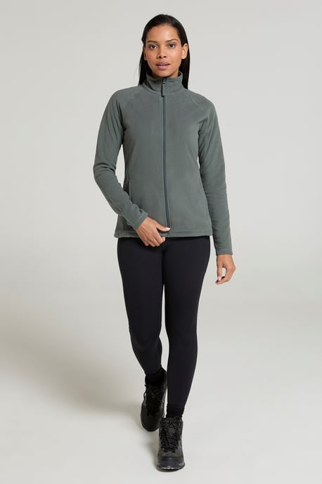'Raso' Women's Fleece Jacket Full Zip Soft Touch Warm Outdoors Layer Breathable Gilet Khaki - Image 4
