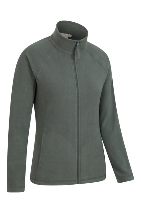 'Raso' Women's Fleece Jacket Full Zip Soft Touch Warm Outdoors Layer Breathable Gilet Khaki - Image 6