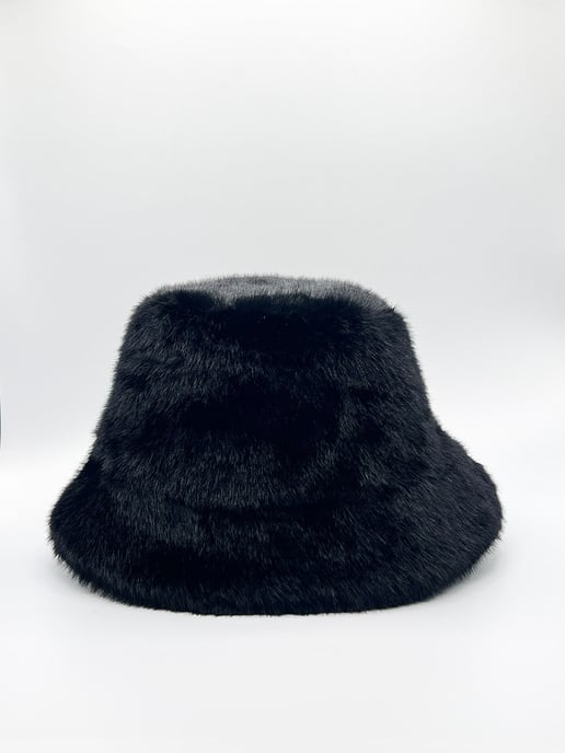 Soft Textured Bucket Hat In Black - Image 4