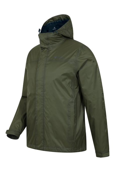 'Torrent' Men's Rain Jacket with Zipped Pockets Waterproof Adjustable Hem Green - Image 5