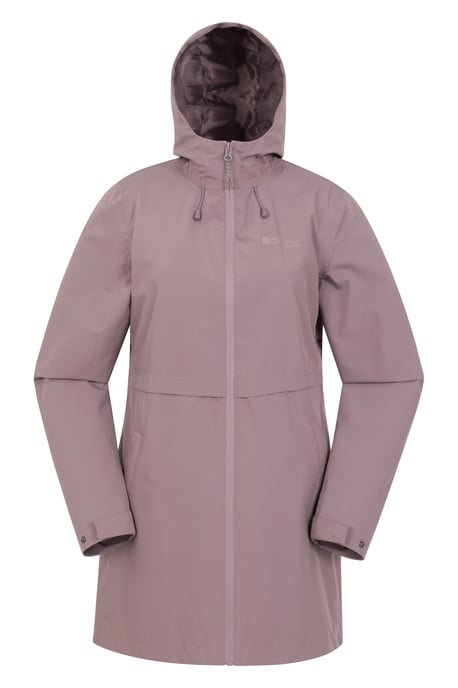 'Hilltop' Women's Waterproof Jacket with Side Pockets Outdoors Rain Coat Beige - Image 5