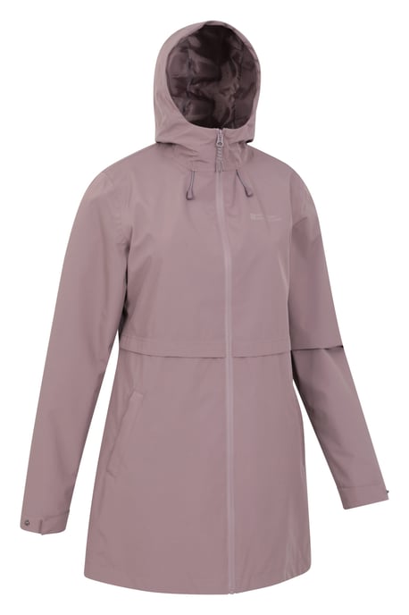 'Hilltop' Women's Waterproof Jacket with Side Pockets Outdoors Rain Coat Beige - Image 6