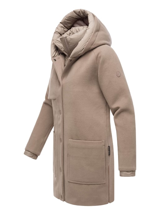Navahoo Flauschwunder dames wintermantel met afneembare kraag - Image 2