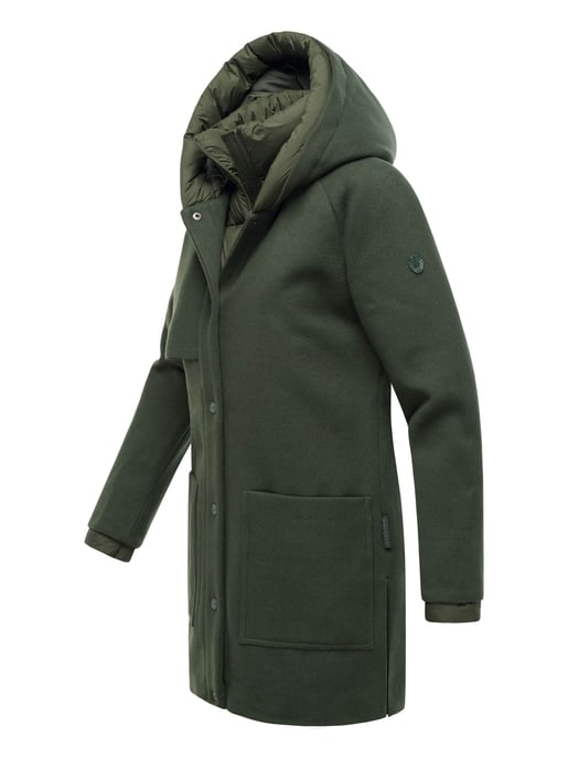 Navahoo Flauschwunder dames wintermantel met afneembare kraag - Image 2