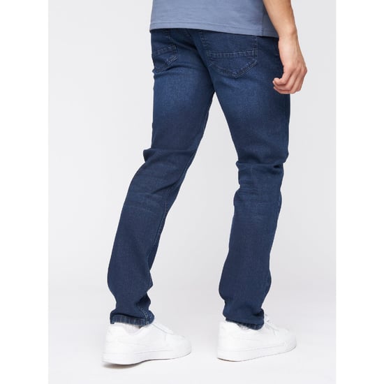 Men's Crosshatch Malcom Slim-Fit Jeans in Blue - Image 4