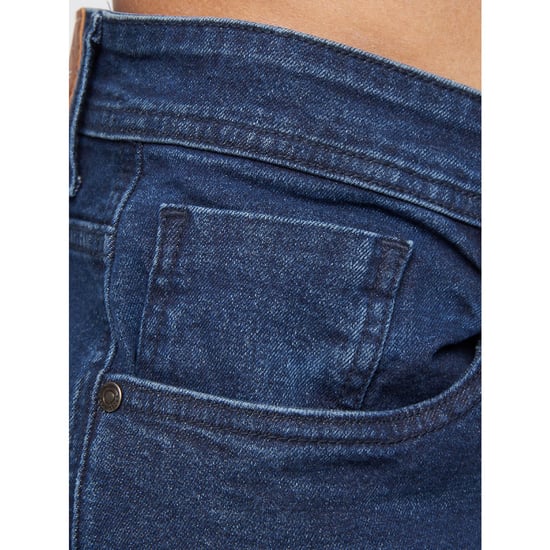 Men's Crosshatch Malcom Slim-Fit Jeans in Blue - Image 5
