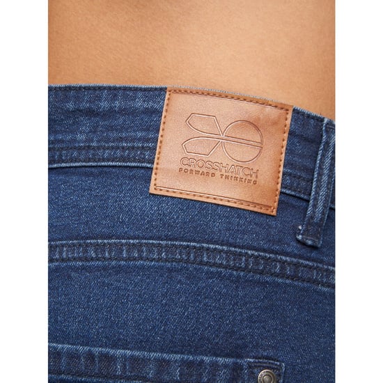 Men's Crosshatch Malcom Slim-Fit Jeans in Blue - Image 6