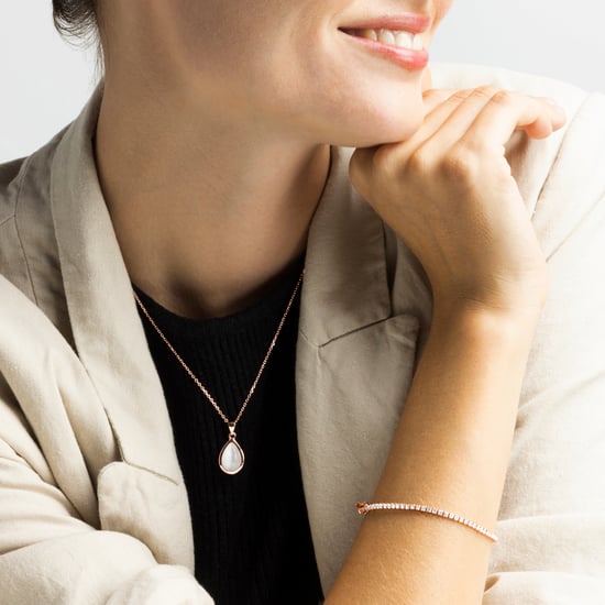 Luxenter Briljant Zirkonia armband afgewerkt in 18K roségoud - Kayla - Image 2