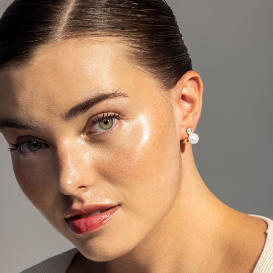 Luxenter 925 Sterling Silverörhängen med vit pärla, avslutade i 18K gult guld - Essential - Image 2
