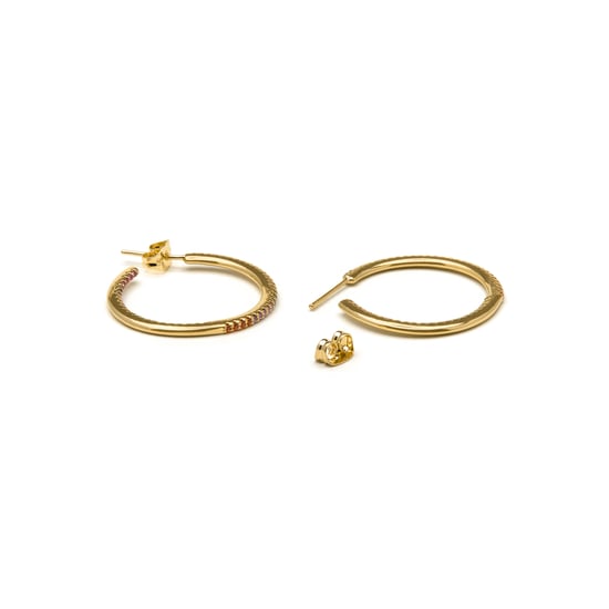Luxenter Earrings with Shiny Zirconia 18k gold finish - Firmou - Image 4