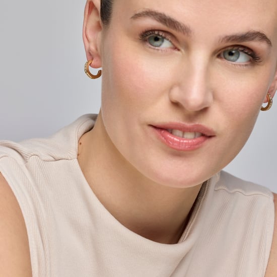Luxenter Oorbellen met Glimmende Zirkonia 18k goud afwerking - Daver - Image 2