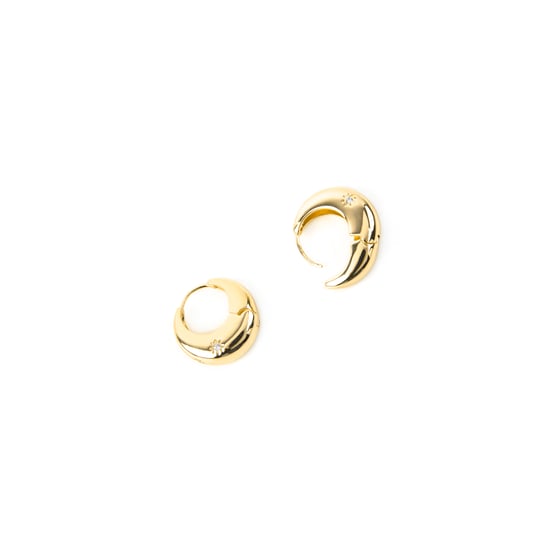 Luxenter Örhängen med Skinande Zirkonia, 18k guldplätering - Ricia - Image 4