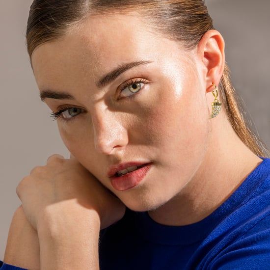 Luxenter örhängen i 925 sterling silver och 18k guldfinish med briljanta zirkonia - Dek - Image 2