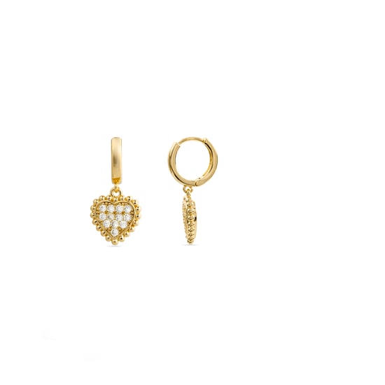 Luxenter 18k geelgoud vergulde briljant zirconia oorbellen - Daton - Image 1