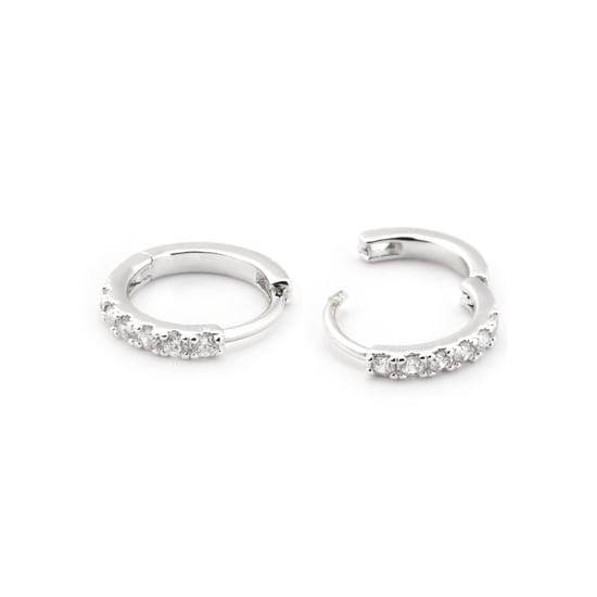 Luxenter Oorbellen met Glimmende Zirkonia zilverkleurige afwerking - Ulgel - Image 3