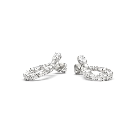 Luxenter 925 Sterling Zilver en Rhodium Plated Briljant Zirkonia Oorbellen - Madne - Image 3
