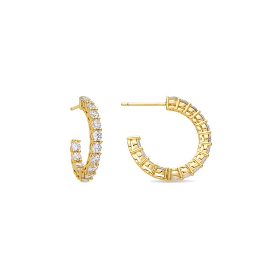 Luxenter Örhängen med glansig 18k guldfinish Zirkonia - Chenfa - Image 1