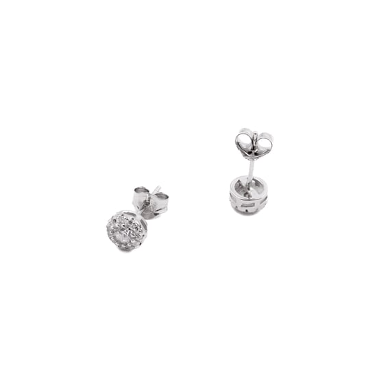 Luxenter Sterling zilveren 925 oorbellen met gerhodineerde briljant zirkonia - Thib - Image 4