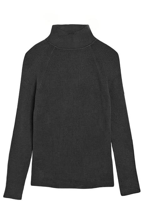 Ribbed Turtle Neck Fine Knit Jumper - Image 2