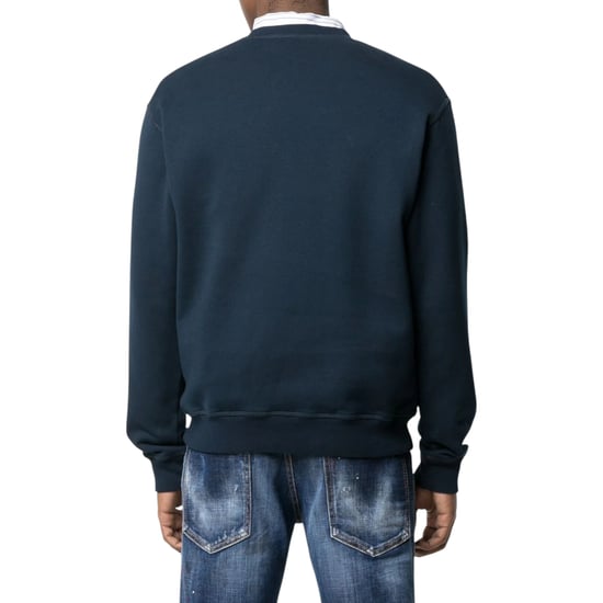 Dsquared2 Mens Sweatshirt Icon Pullover Crew Neck Jumper Cotton Plain Cool Fit - Image 3