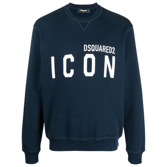Dsquared2 Mens Sweatshirt Icon Pullover Crew Neck Jumper Cotton Plain Cool Fit - Image 4