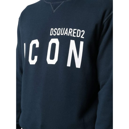 Dsquared2 Mens Sweatshirt Icon Pullover Crew Neck Jumper Cotton Plain Cool Fit - Image 5