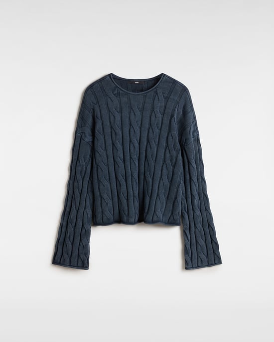 Mila Cable Knit Crop Sweater - Image 1