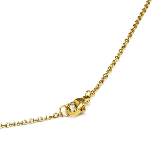 Luxenter collier in wit parelmoer afgewerkt in 18K geel goud - Alfabet - Image 4