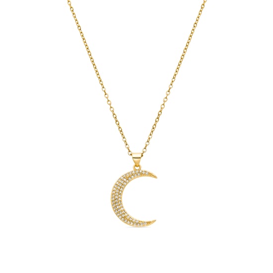 Luxenter Halsband med Glänsande Zirkonia 18K guldfinish - Deoko - Image 1