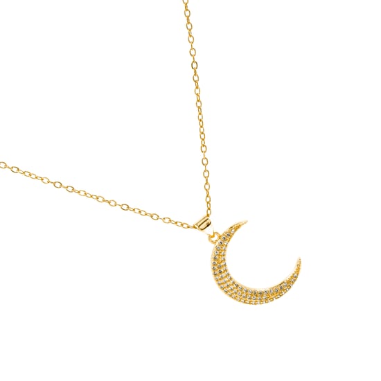 Luxenter Halsband med Glänsande Zirkonia 18K guldfinish - Deoko - Image 3