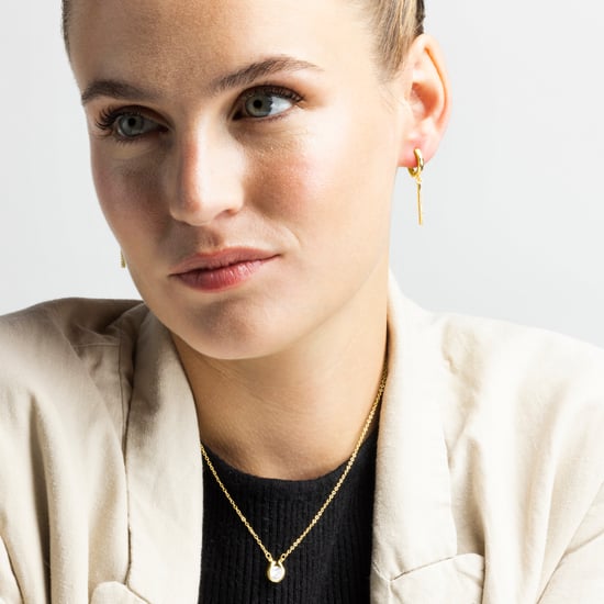 Luxenter Briljant Zirkonia collier afgewerkt in 18K geel goud - Ceol - Image 2