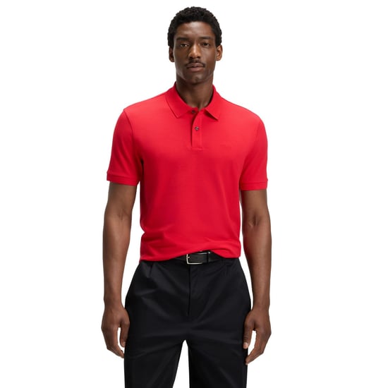 Men's Boss Pallas Polo Shirt in Red - Image 1