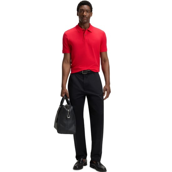 Men's Boss Pallas Polo Shirt in Red - Image 3