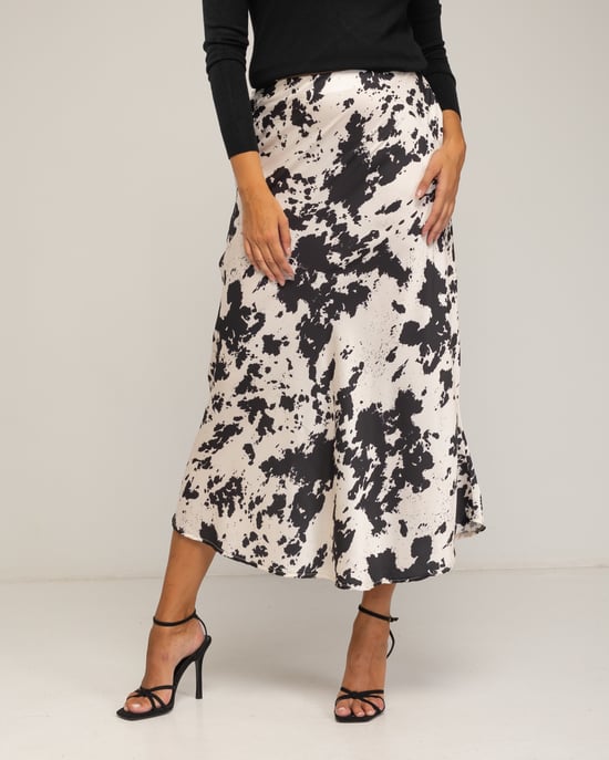 Midi-rok met koeienprint - Image 2