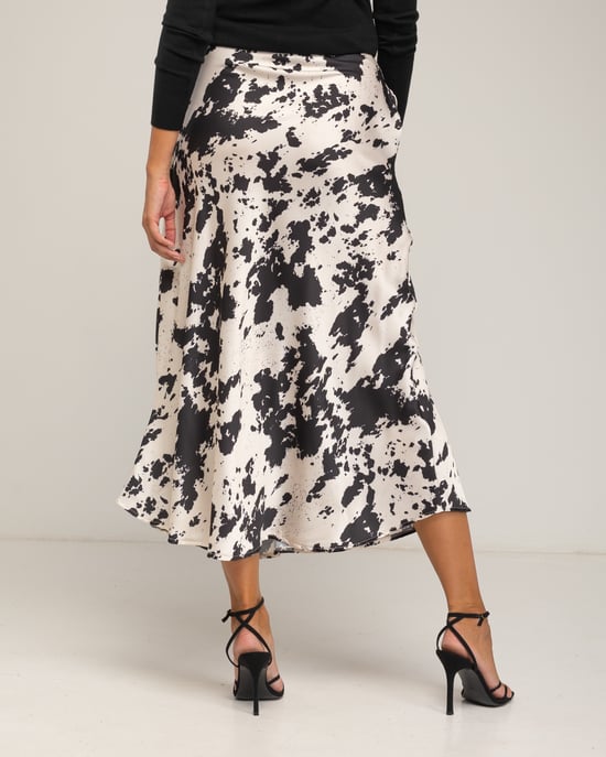 Midi-rok met koeienprint - Image 3