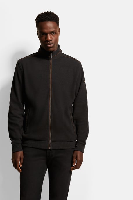 Bugatti Herren Sweatjacke aus Baumwoll-Mix - Image 1