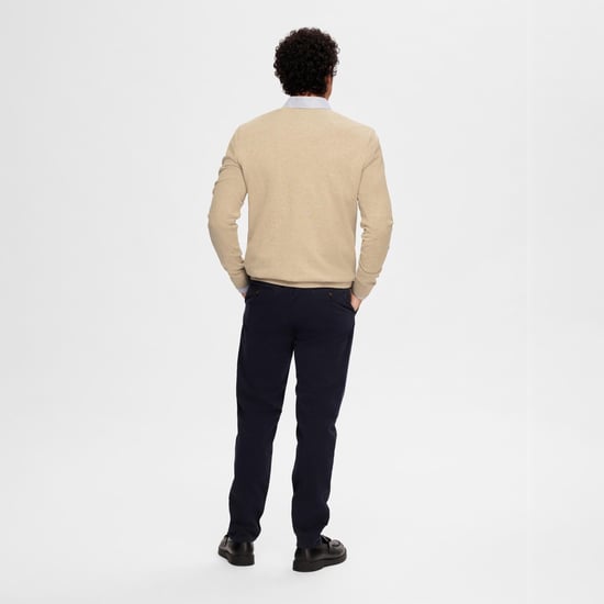 Selected Berg pullover v-neck kelp - Image 3
