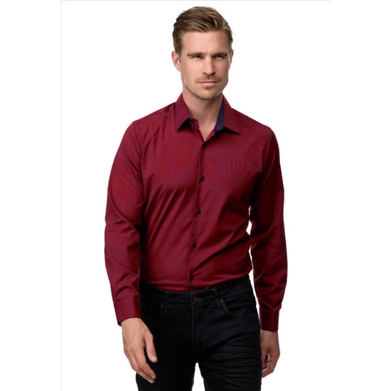 Rusty Neal Heren overhemd bordeaux rood - r-44 - Image 1