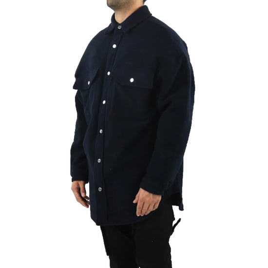 AMBUSH Heren oversized shirt coat navy blu - Image 4