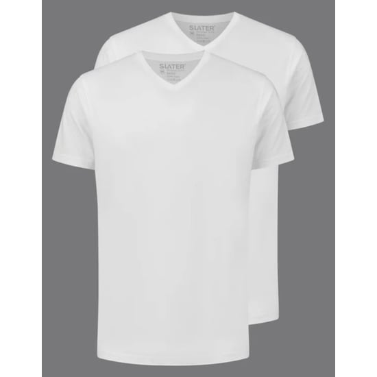 Slater Basic 2-pack t-shirt v-neck t-shirts 3500 - Image 2