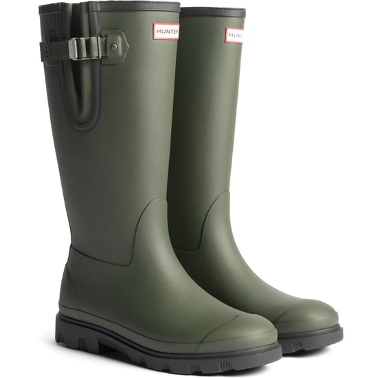 Hunter Field Downpour Boot Rubber Dames Donkergroen/Zwart Wellingtonlaarzen - Image 1