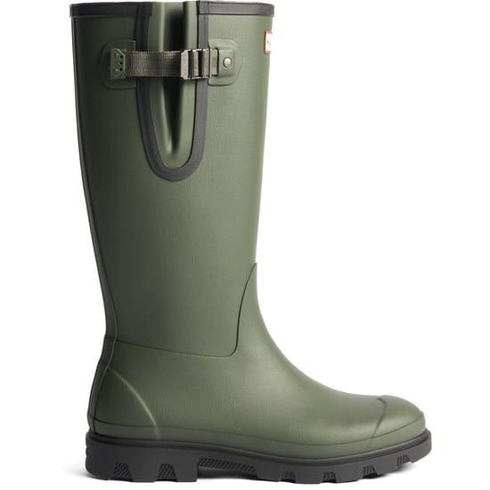 Hunter Field Downpour Boot Rubber Dames Donkergroen/Zwart Wellingtonlaarzen - Image 4
